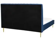 Bed Velvet MARVILLE 180 x 200 cm (EU Super King) Navy Blue_792237