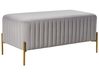 Banc rembourré UTAH Velours Gris