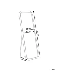 Standspiegel MALANGE 150 cm Rattan Naturfarben_938890