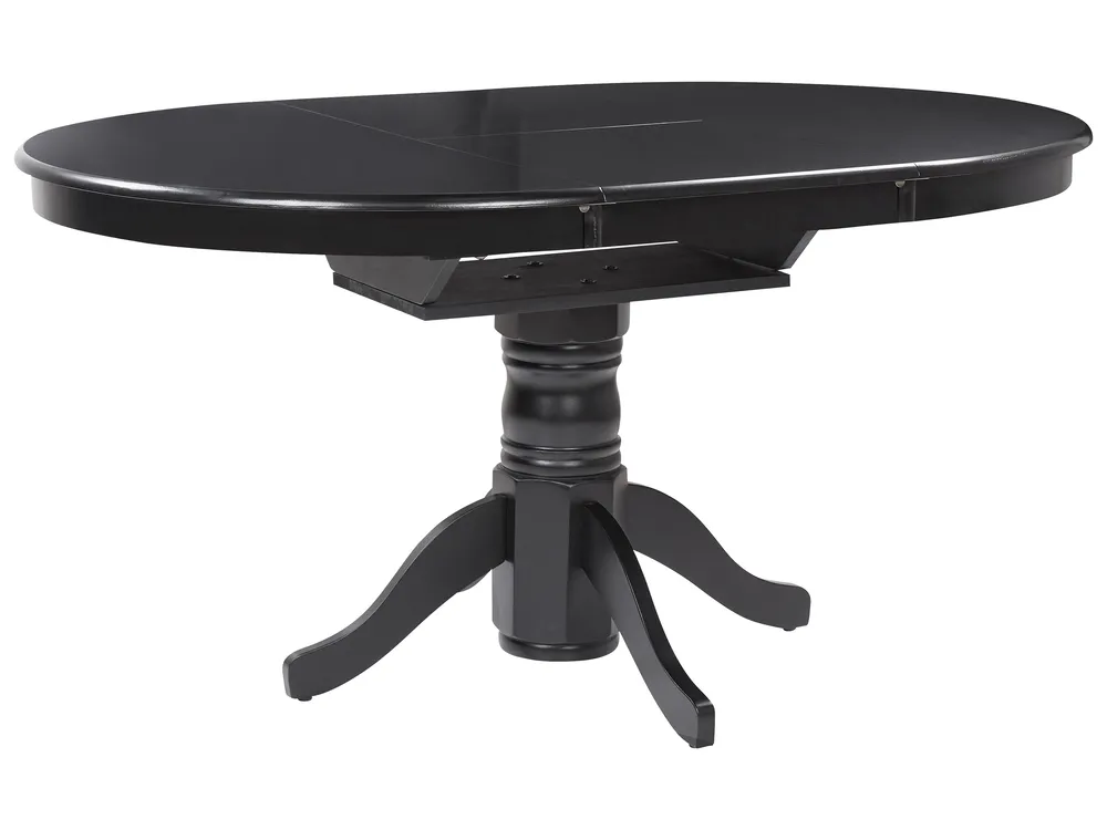 Ausziehbarer Esstisch AKRON Schwarz 106/150 cm 106 cm