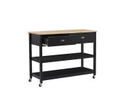 Servierwagen NAVARINO Holz Schwarz_774591