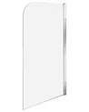 Badewannenaufsatz LAPAN 140 x 80 cm Silber