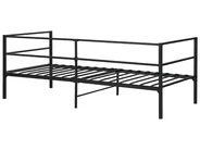 Bett mit Lattenrost Metall BATTUT 90 x 200 cm Schwarz_894122