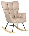 Schaukelsessel OULU Stoff Beige