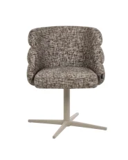Dining Chair Swivel YOUNGSTOWN Fabric Taupe_1161803