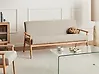 Sofa 3-Sitzer ESRUM Stoff Hellbraun / Grau