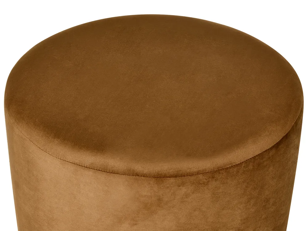 Pouffe MILLEN Velvet Golden Brown_1032797