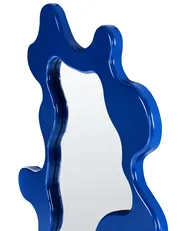 Wandspiegel ROSCOFF 59 cm 80 cm Blau_1003140