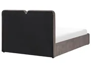 Bett mit Stauraum ARBOIS Chenillegewebe Taupe 140 x 200 cm_1023111