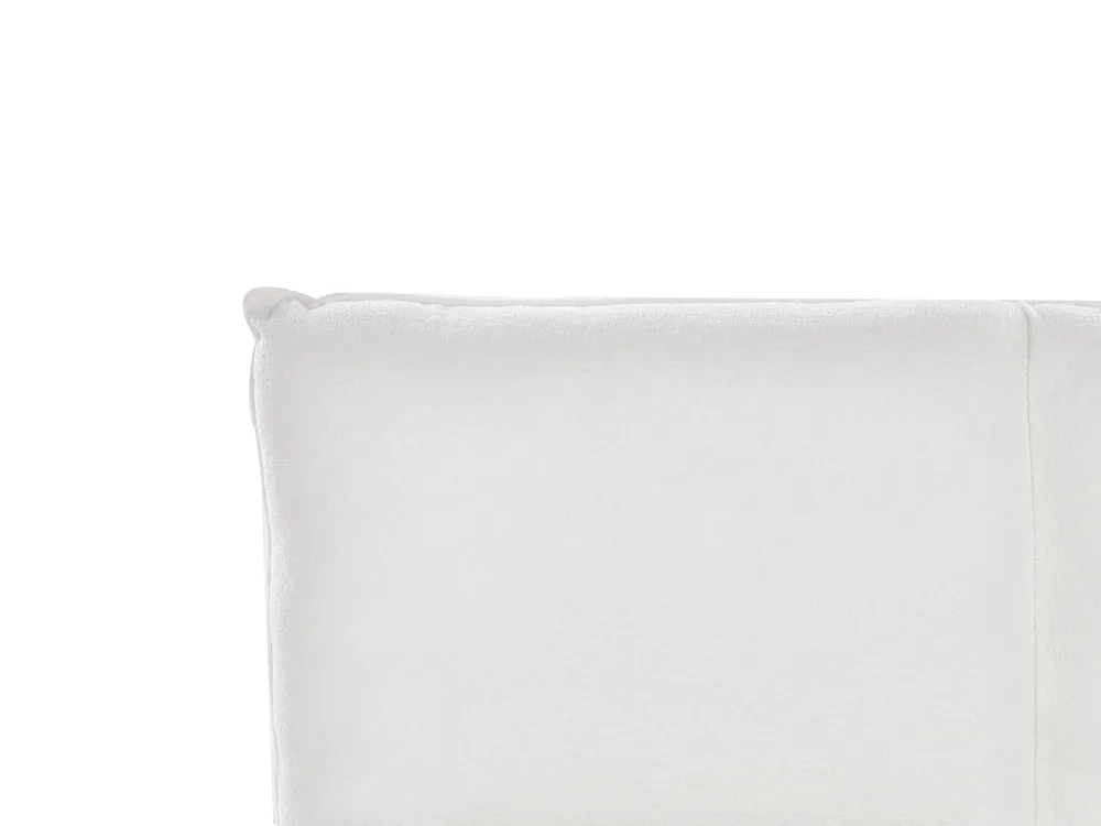 Bett mit Lattenrost Bouclé VINAY 180 x 200 cm Weiß_945860