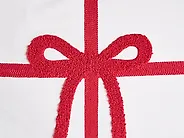 Set van 3 sierkussens XAVIA 30 x 50 cm 45 x 45 cm Wit kerstmotief_1164616