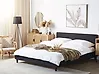 Bett mit Lattenrost Stoff FITOU 180 x 200 cm Schwarz