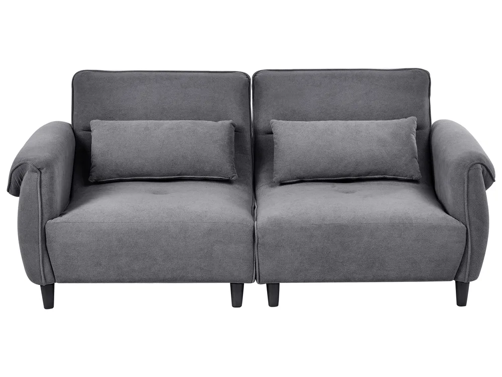 Sofa 3-Sitzer WETLAN Stoff Dunkelgrau