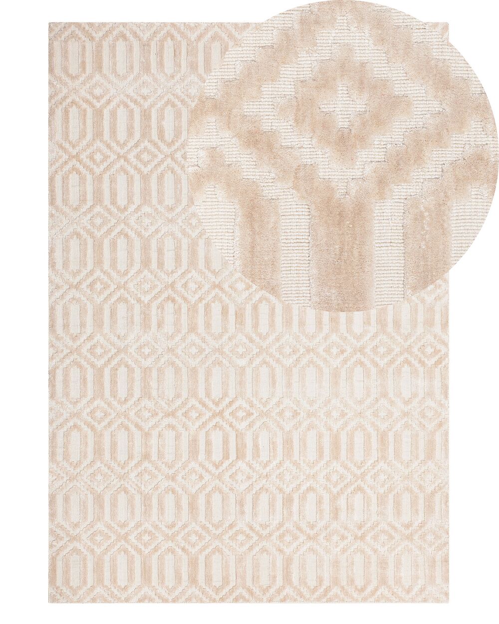 Rug ADATEPE Beige 140 x 200 cm Viscose