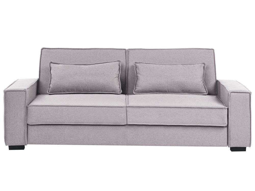 Sofa Bed 3 Seater AROLE Fabric Grey