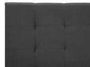 Wasserbett Stoff LA ROCHELLE 160 x 200 cm Dunkelgrau_844886