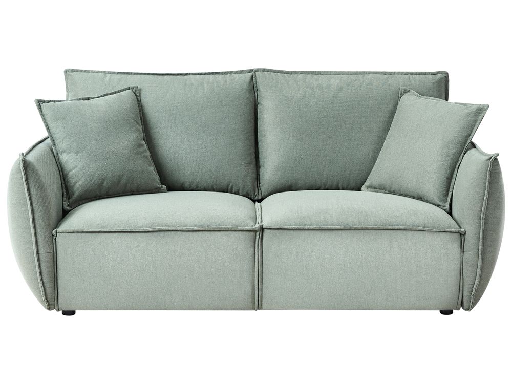 Sofa 3-znamenkasti KUNES Tkanina svijetlo zelena