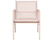 Lounge Set mit Tisch 4-Sitzer LEDRO Metall Beige_1077089