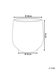 Plant Pot DIONI 48 cm Light Grey_760880
