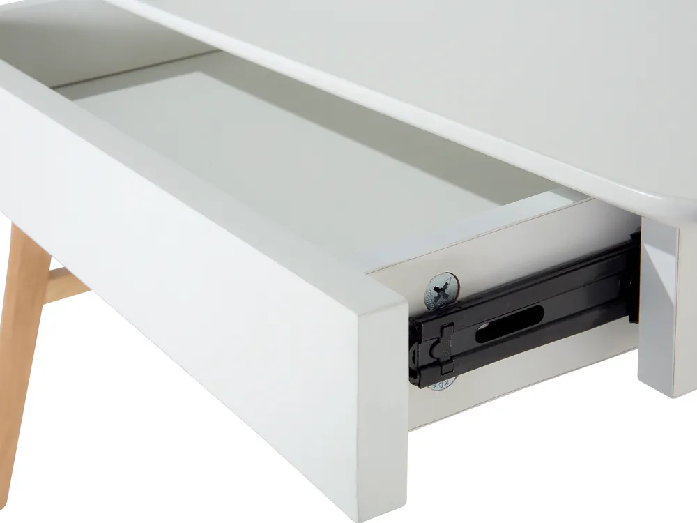Home Office Desk SHESLAY 120 cm 70 cm with Drawers White_611919