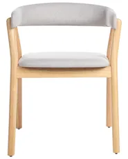 Esszimmerstuhl 2er Set MYLO Stoff Hellbraun / Grau_949194