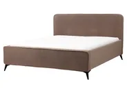 Bed Boucle VALOGNES 160 x 200 cm (EU King Size) Brown_1073163