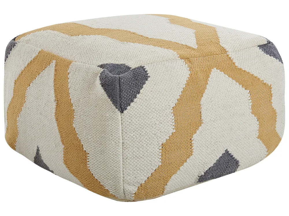 Pouf ZEUGMA Wolle Beige