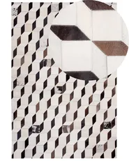 Teppich ALPKOY Weiß 160 x 230 cm Echtleder_742791