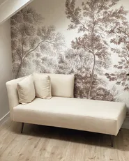 Left-Hand Chaise Longue RIOM Fabric White_973036
