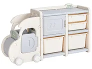 Toy Storage Organiser BULLI Truck 67 cm Beige_1123506