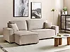Eckschlafsofa ABACKA Cord Beige rechtsseitig