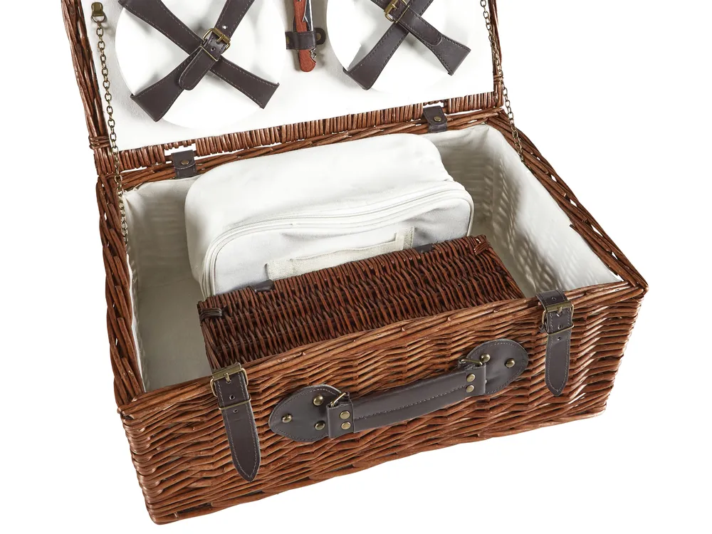 Picknickkorb PRUNEAU Geflecht Braun_964042
