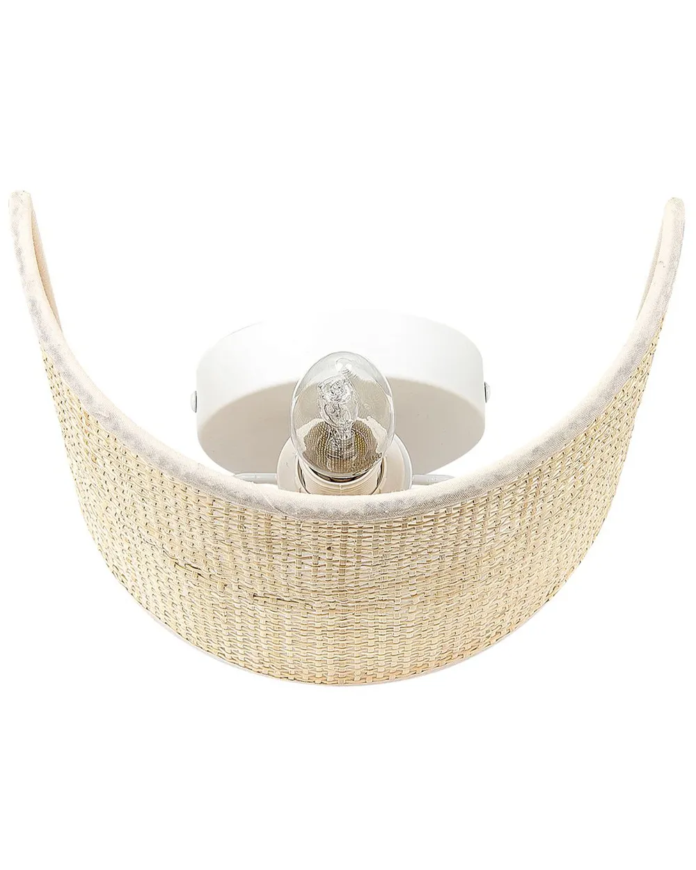 Wandlampe CARIO Rattan Naturfarben_837143