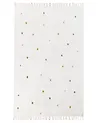 Teppich ASTAF Cremeweiß 140 x 200 cm Baumwolle
