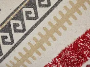 Dekokissen BETULA 30 x 50 cm Baumwolle Beige Geometrisches Muster_816845