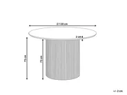 Esstisch SHEHO Hellbraun 120 cm 120 cm_1011848