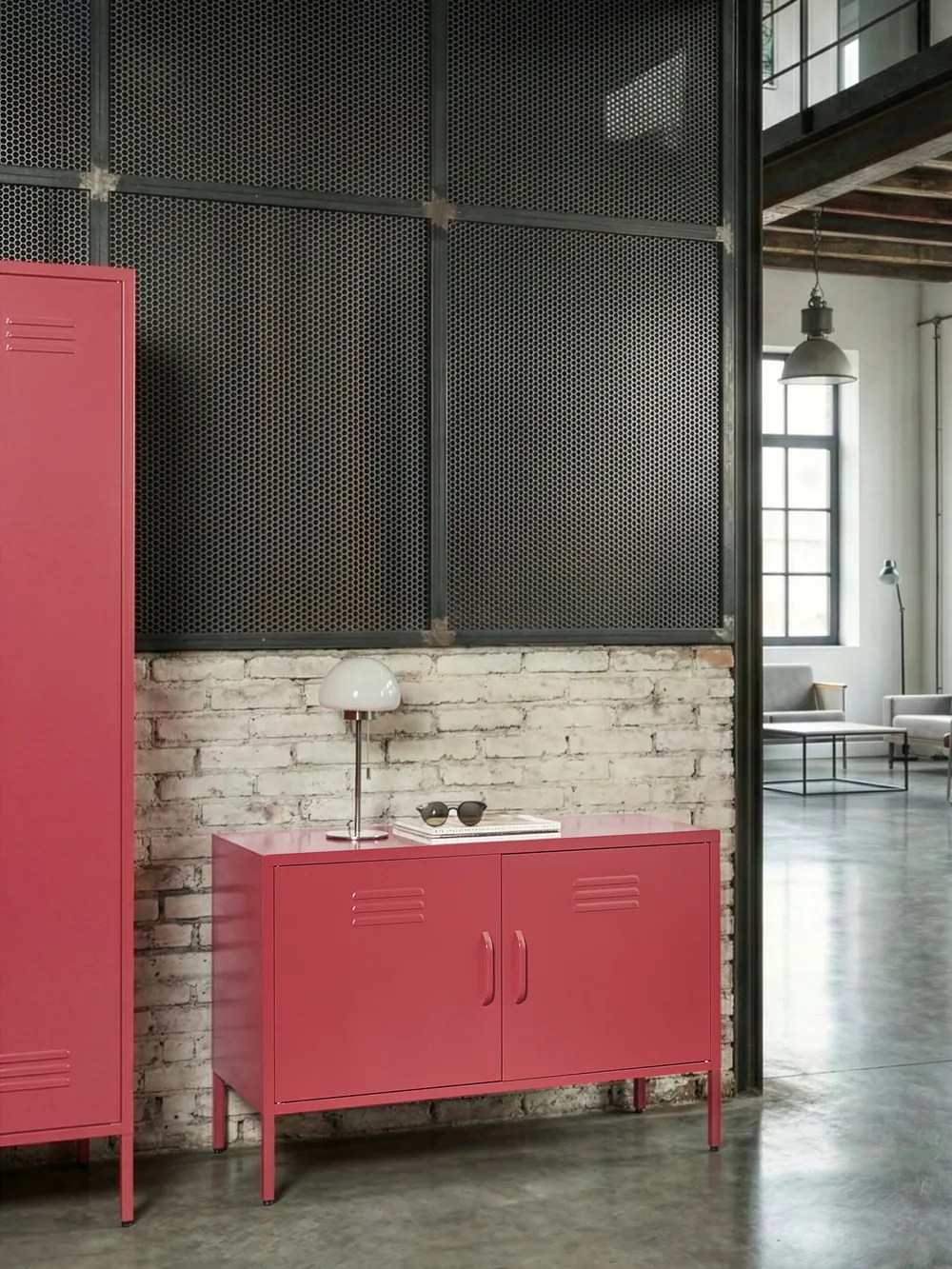 Büroschrank URIA Metall Rot_1043412