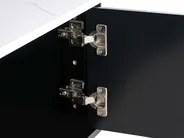 TV-Möbel GLASTONBURY Marmor Optik / Schwarz_972581