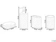 Badaccessoires Set 4-teilig GUATIRE Keramik Türkis_823204