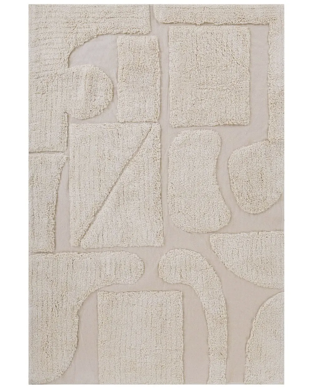 Teppich DIYADIN Beige 160 x 230 cm Baumwolle_848376