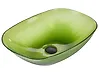 Countertop Basin MOENGO 540 x 360 mm Solid Surface Green