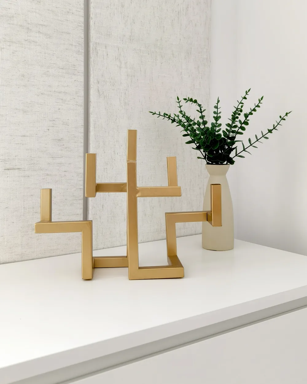 Kerzenständer RAPOSO 30 cm Metall Gold_1000974