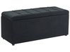 Ottomane mit Stauraum OREM Stoff 100 cm Schwarz