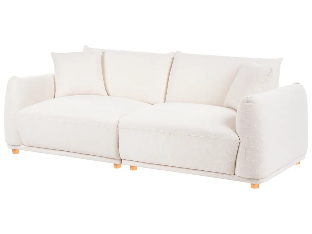 Living Room Set 5 Seater JUBEK Fabric Off-White_1081624