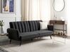 Schlafsofa 3-Sitzer VIMMERBY Stoff Schwarz