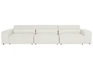 Modular Sofa 3 Seater HELLNAR Boucle Off-White_911255