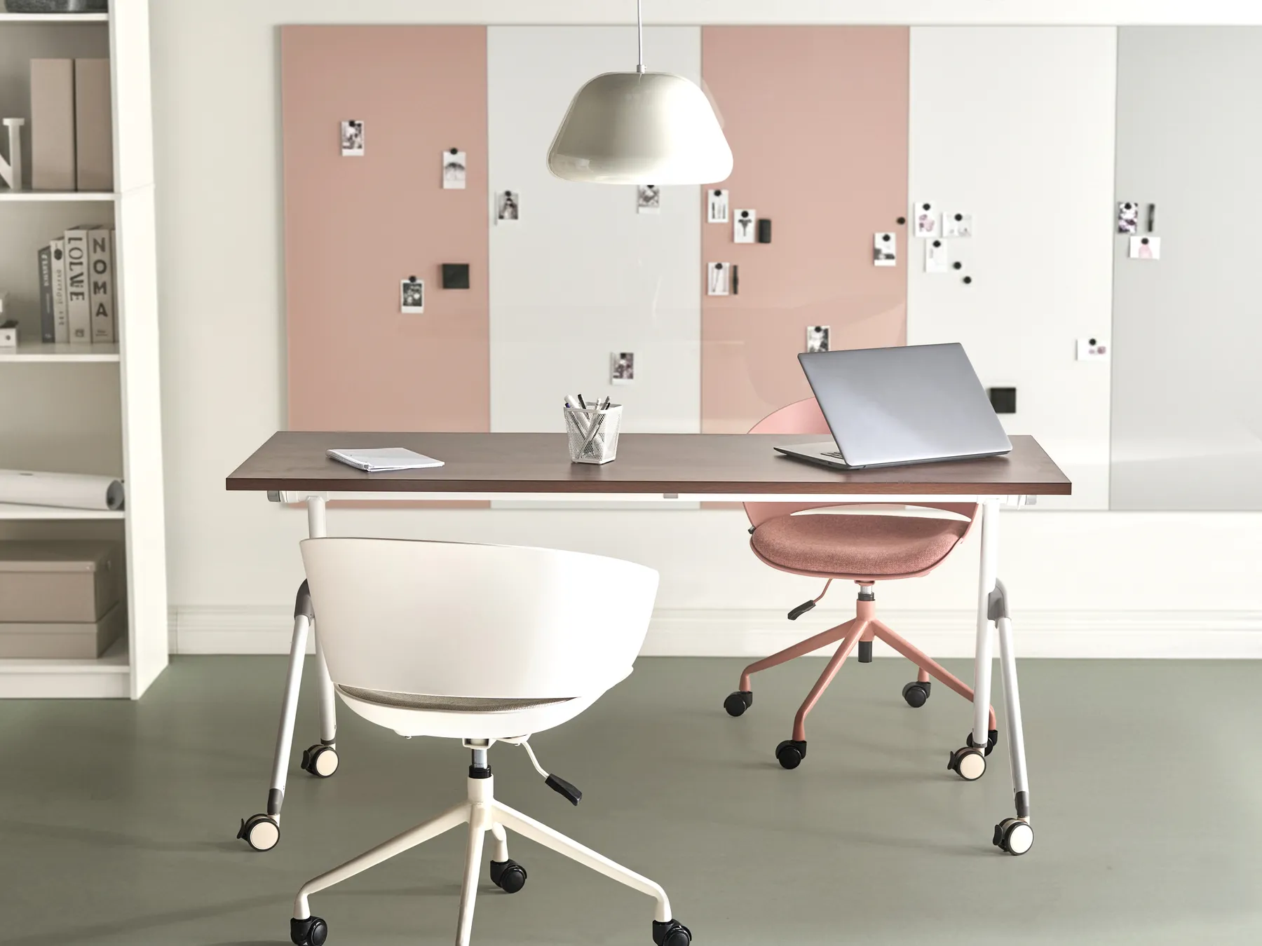Zusammenklappbarer Schreibtisch BENDI 160 cm 60 cm Dunkelbraun_1030691