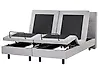 Bett verstellbar Stoff VICEROY 160 x 200 cm Hellgrau