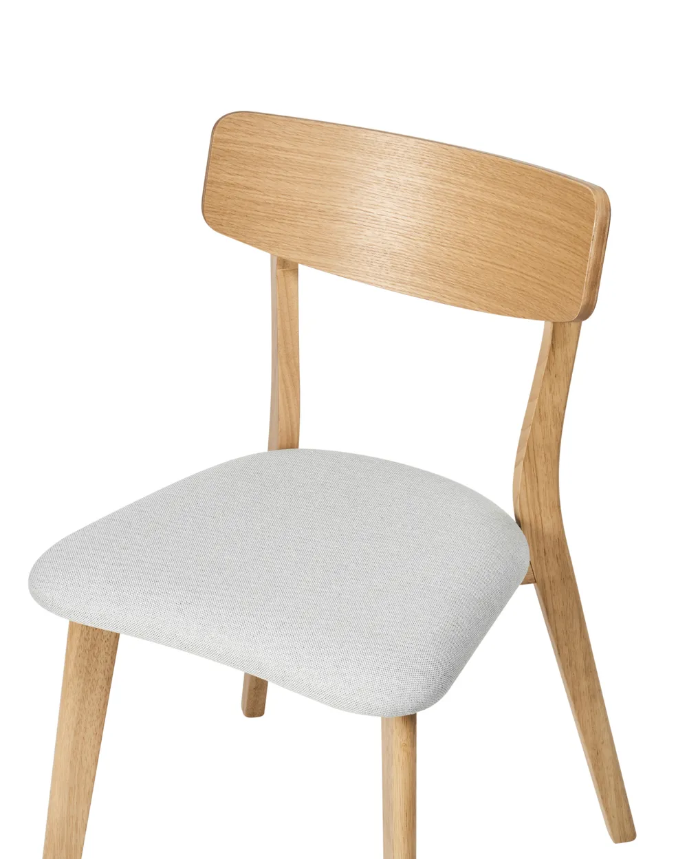 Esszimmerstuhl 2er Set HOLLY Holz Hellbraun / Grau_952311