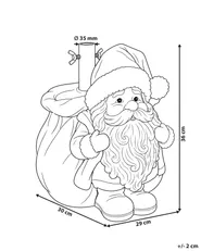 Weihnachtsbaumständer KALLO 30 cm Weihnachtsmann Rot_1185260